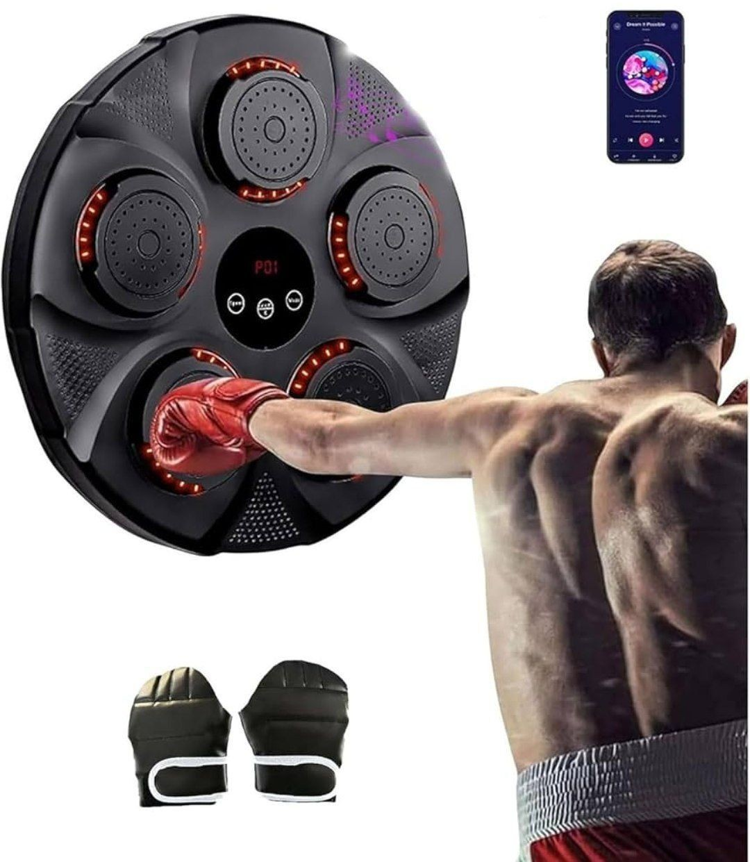 Panel de Boxeo Musical Inteligente